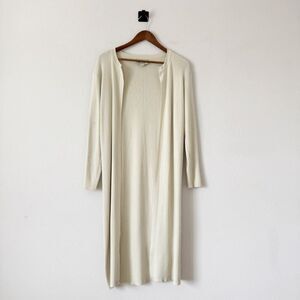 Anthropologie Saturday Sunday Long Sleeve Ribbed Knit Long Duster Cardigan Sz L